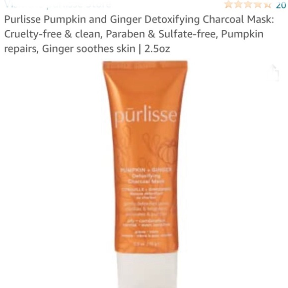 Purlisse Pumpkin & Ginger Face Mask and (3) Travel Size Extras - Picture 2 of 6
